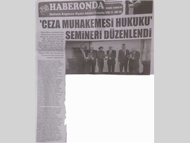 BASINDA BAROMUZ (Ceza Muhakemesi Hukuku Semineri)