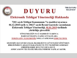 Elektronik Tebligat Yönetmeliği Hakkında.