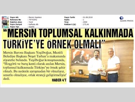 BASINDA BAROMUZ (Baro Başkanımızdan Mezitli Bld. Bşk. Neşet Tarhan'a Ziyaret)