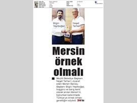 BASINDA BAROMUZ (Baro Başkanımızdan Mezitli Bld. Bşk. Neşet Tarhan'a Ziyaret)
