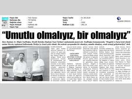 BASINDA BAROMUZ (Baro Başkanımızdan Mezitli Bld. Bşk. Neşet Tarhan'a Ziyaret)