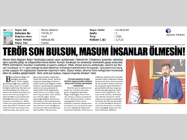 BASINDA BAROMUZ (Baro Başkanımızdan Teröre Kınama)