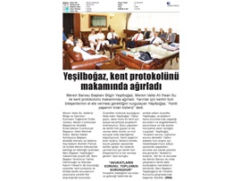 BASINDA BAROMUZ (Baro Başkanımız, Kent Protokolünü Makamında Ağırladı)
