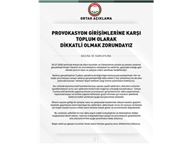Baro Başkanları toplumu provokasyonlara karşı uyardı