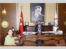 1.ASLİYE CEZA MAHKEMESİ BAŞKANI NURAY KÜÇÜK’DEN BARO BAŞKANIMIZA ZİYARET