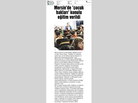 BASINDA BAROMUZ (Av. Güray Göçer: ".Çocuk Hakları Eğitimi Yaygınlaştırılmalıdır"