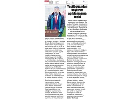 Yeşilboğaz: "Soykırım açıklamasını reddediyoruz ve kınıyoruz"