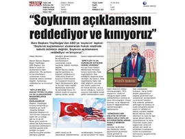 Yeşilboğaz: "Soykırım açıklamasını reddediyoruz ve kınıyoruz"
