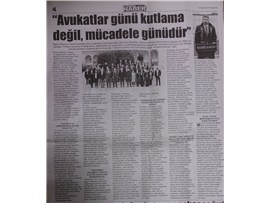 5 Nisan Avukatlar Günü Töreni
