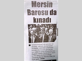 BASINDA BAROMUZ (Ankara Barosu Başkanına Yapılan Saldırı Protesto Edildi)