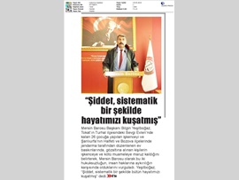 BASINDA BAROMUZ (Yeşilboğaz: "Hukuksuzluk Girdabına Girmeyeceğiz")