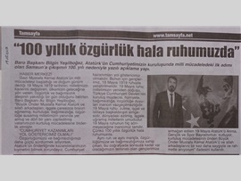 BASINDA BAROMUZ (19 Mayıs Mesajı)