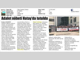 BASINDA BAROMUZ (Baro Başkanımız Hatay'da Adalet Nöbetine Katıldı)