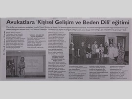 BASINDA BAROMUZ (Avukatlara Kişisel Gelişim Semineri)
