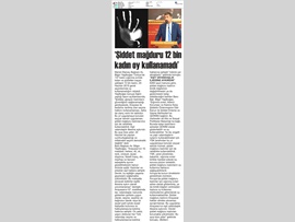 BASINDA BAROMUZ (Şiddet Mağduru 12 Bin Kadın Oy Kullanamadı)