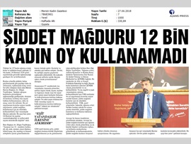 BASINDA BAROMUZ (Şiddet Mağduru 12 Bin Kadın Oy Kullanamadı)