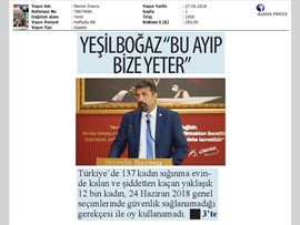 BASINDA BAROMUZ (Şiddet Mağduru 12 Bin Kadın Oy Kullanamadı)