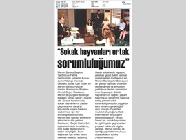 BASINDA BAROMUZ (Mersin Barosu ve Mersin Büyükşehir Belediyesi Sokak Hayvanları İçin Bir Araya Geldi)