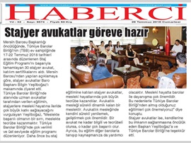 BASINDA BAROMUZ (Stj. Avukatlar TBB'deki Eğitimini Tamamladı)