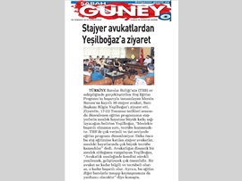 BASINDA BAROMUZ (Stj. Avukatlar TBB'deki Eğitimini Tamamladı)