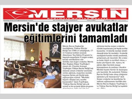 BASINDA BAROMUZ (Stj. Avukatlar TBB'deki Eğitimini Tamamladı)