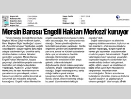 BASINDA BAROMUZ (Mülteciler İçin Adli Yardım Ortak Projesi Başlıyor)