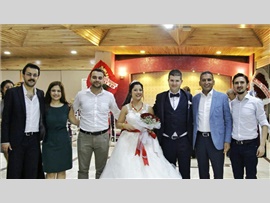 BARO BAŞKANIMIZ AV.ALİ ER VE GENEL SEKRETERİMİZ HAKKI EREN MÜLAYİM  AV.FUNDA MERCAN İLE AV.ÇAĞIL GÖKSU’NUN  DÜĞÜN MERASİMİNE KATILDILAR.