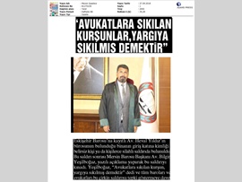 BASINDA BAROMUZ (Eskişehir'de Avukata Yapılan Saldırıya Kınama)