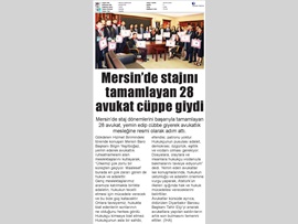 BASINDA BAROMUZ (28 Avukat Cübbe Giyip Ruhsat Aldı)