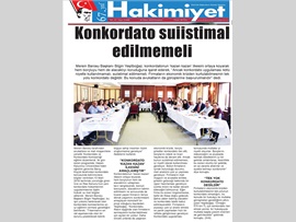 BASINDA BAROMUZ (Yeşilboğaz: "Konkordato Suistimal Edilmemeli)