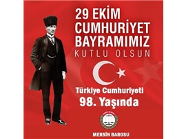 CUMHURİYET BAYRAMIMIZ KUTLU OLSUN