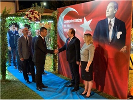 MERSİN VALİLİĞİ’NİN DÜZENLEDİĞİ CUMHURİYET RESEPSİYONU’NA KATILDIK