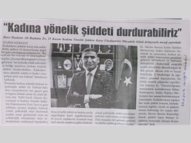 BASINDA BAROMUZ (Başkanımızın '25 Kasım Kadına Yönelik Şiddete Karşı Uluslararası Mücadele Günü’ mesajı)