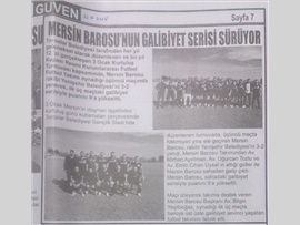 BASINDA BAROMUZ (Mersin Barosu Sahadan Galip Çıktı)