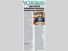 BASINDA BAROMUZ (Baro Başkanımız Av. Bilgin Yeşilboğaz Tahir Elçi'i Andı)