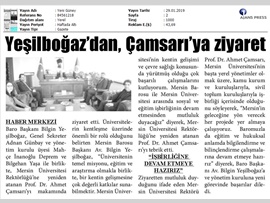 BASINDA BAROMUZ (Baro Başkanımızdan Mersin Ünv. Rektörüne Ziyaret)