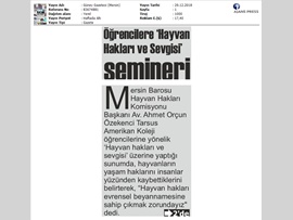 BASINDA BAROMUZ (Hayvanlar Yaşam Haklarını İnsanlar Yüzünden Kaybediyor)