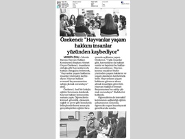 BASINDA BAROMUZ (Hayvanlar Yaşam Haklarını İnsanlar Yüzünden Kaybediyor)