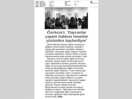 BASINDA BAROMUZ (Hayvanlar Yaşam Haklarını İnsanlar Yüzünden Kaybediyor)