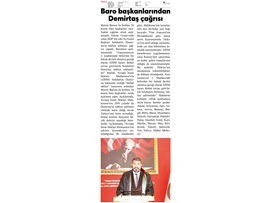 Baro Başkanlarından ortak açıklama: "AİHM kararı uygulanmalı, Selahattin Demirtaş serbest bırakılmalı")