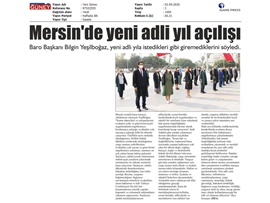 BASINDA BAROMUZ (Adli Yıl Açılış Törenimiz)