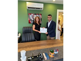 MESLEKTAŞIMIZIN OFİS AÇILIŞINA KATILDIK