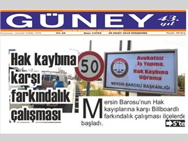 BASINDA BAROMUZ (Billboardlı Farkındlık Çalışması İlçelerde Başladı)