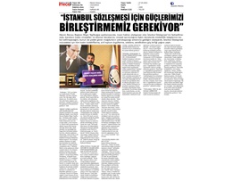 Yeşilboğaz: "İstanbul Sözleşmesi için güç birliği yapmalıyız"