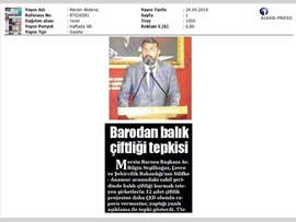 BASINDA BAROMUZ (Balık Çiftliklerine Tepki)