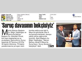 BASINDA BAROMUZ (Şanlıurfa Barosu'na Ziyaret)