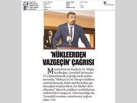 BASINDA BAROMUZ (Çernobil Faciasının Yıldönümü)
