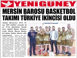 BASINDA BAROMUZ (Mersin Barosu Basketbol Takımımız Türkiye İkincisi Oldu)