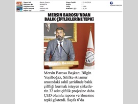 BASINDA BAROMUZ (Balık Çiftliklerine Tepki)