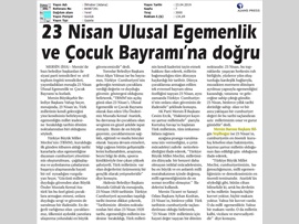 BASINDA BAROMUZ (23 Nisan Ulusal Egemenlik ve Çocuk Bayramı Mesajı)